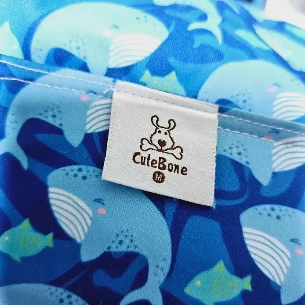 cute bone 3 pc padded male dog belly bands s/m
